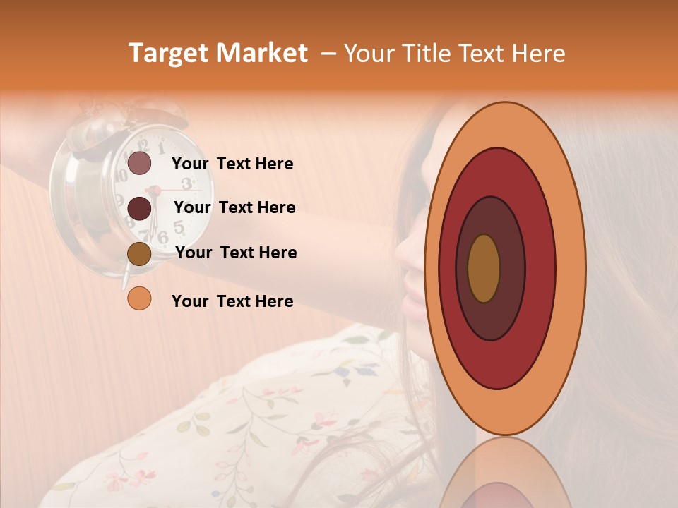 Caucasian Relaxation Women PowerPoint Template