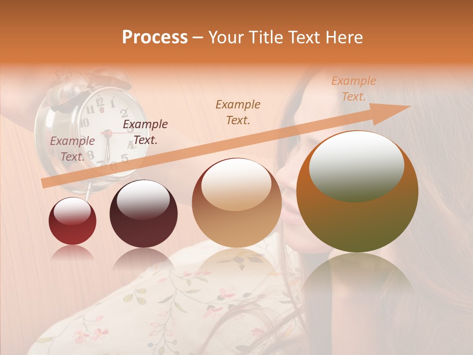 Caucasian Relaxation Women PowerPoint Template