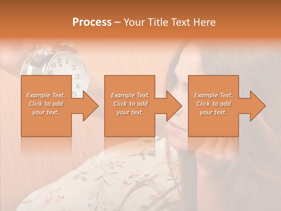 Caucasian Relaxation Women PowerPoint Template