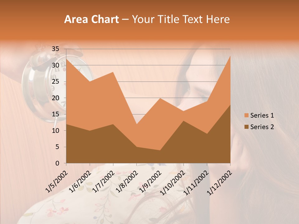 Caucasian Relaxation Women PowerPoint Template