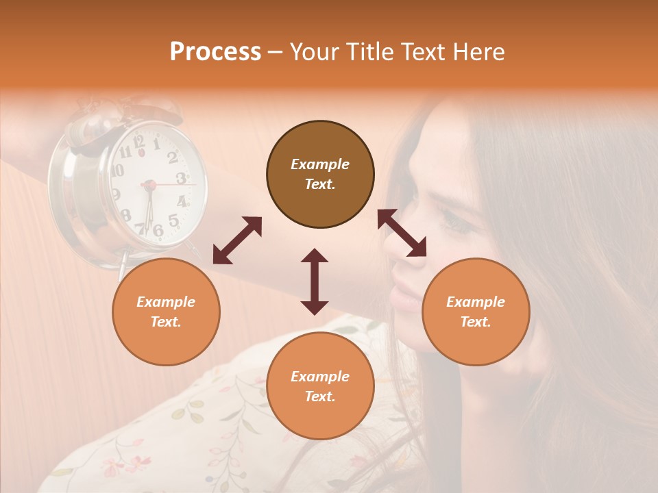 Caucasian Relaxation Women PowerPoint Template