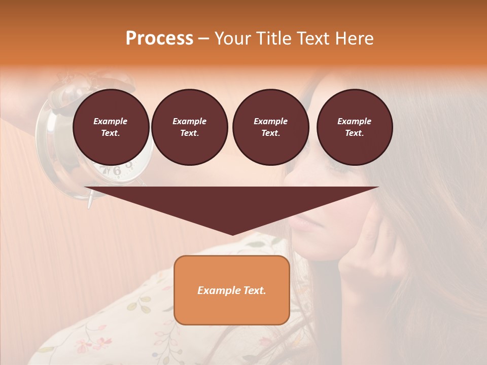 Caucasian Relaxation Women PowerPoint Template