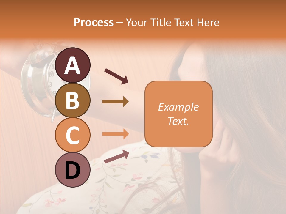 Caucasian Relaxation Women PowerPoint Template