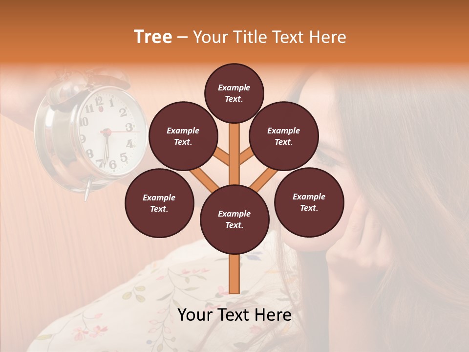 Caucasian Relaxation Women PowerPoint Template