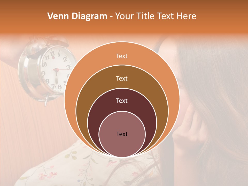 Caucasian Relaxation Women PowerPoint Template