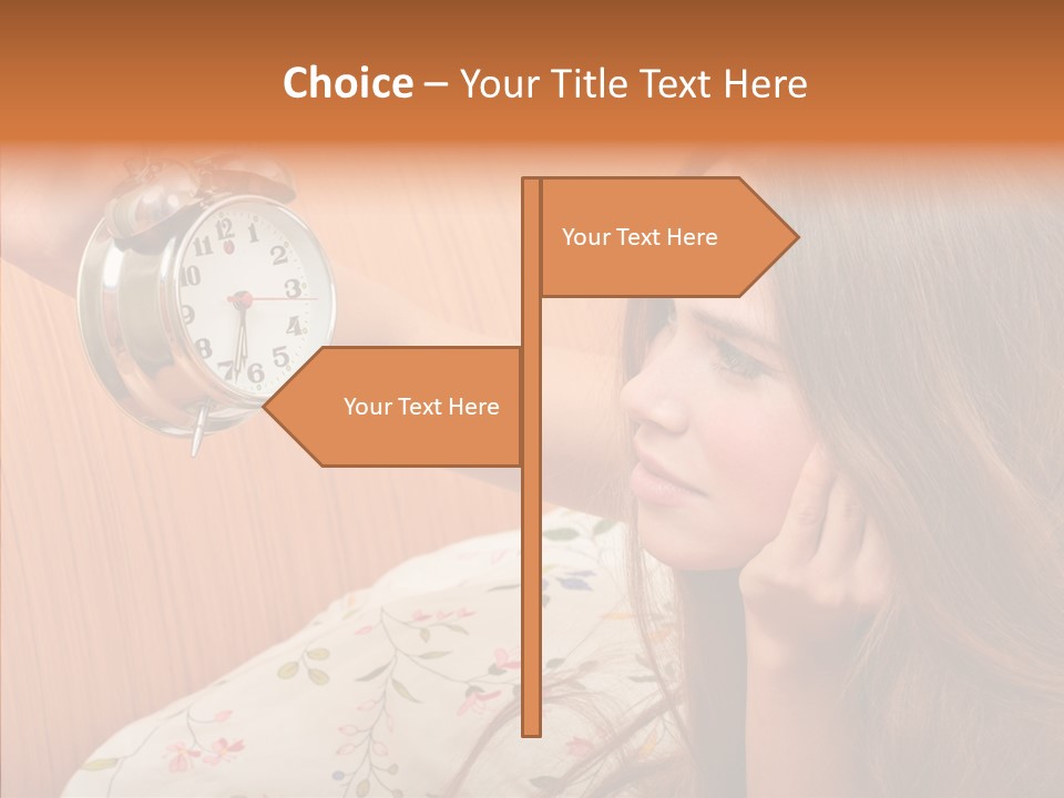 Caucasian Relaxation Women PowerPoint Template