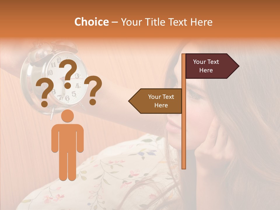 Caucasian Relaxation Women PowerPoint Template