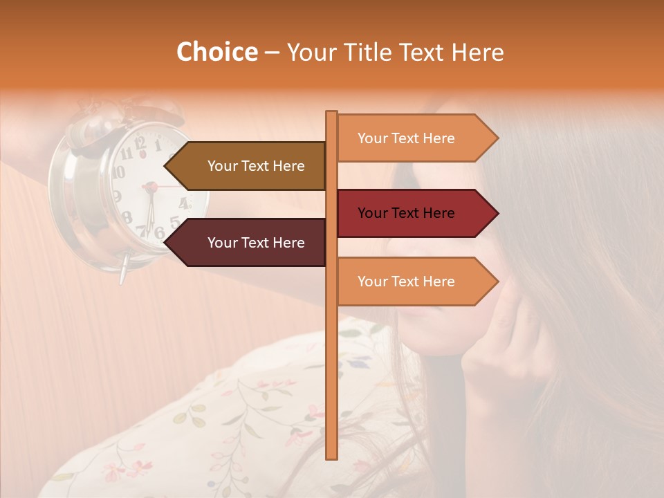 Caucasian Relaxation Women PowerPoint Template