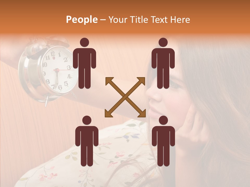 Caucasian Relaxation Women PowerPoint Template