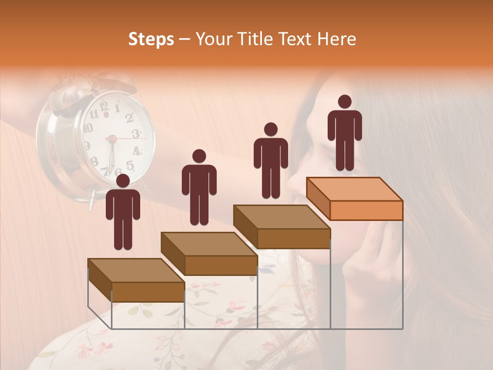 Caucasian Relaxation Women PowerPoint Template