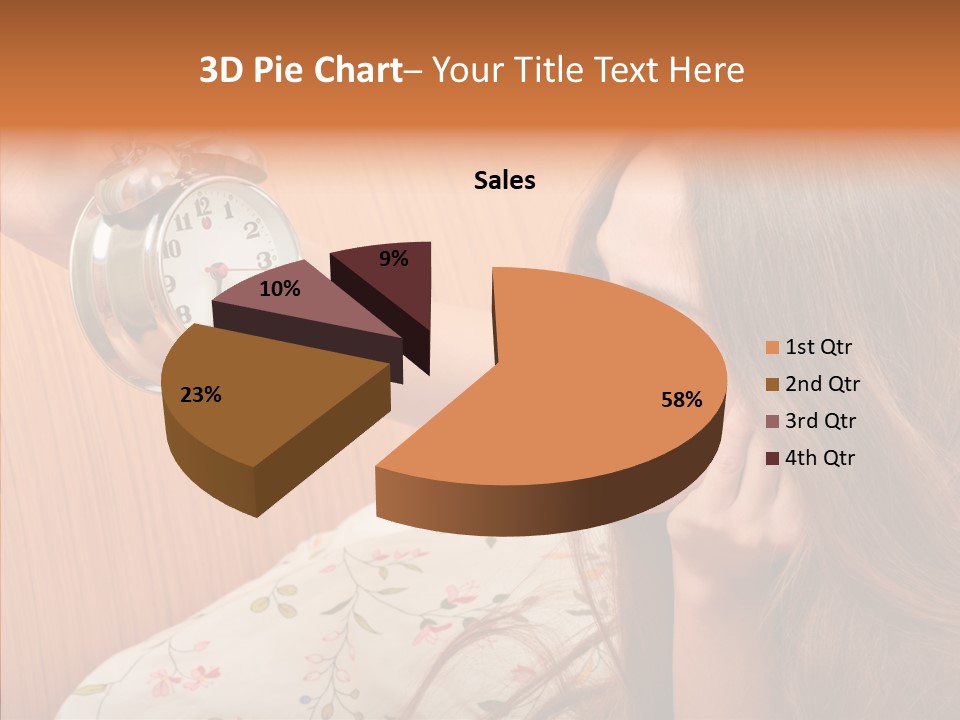 Caucasian Relaxation Women PowerPoint Template