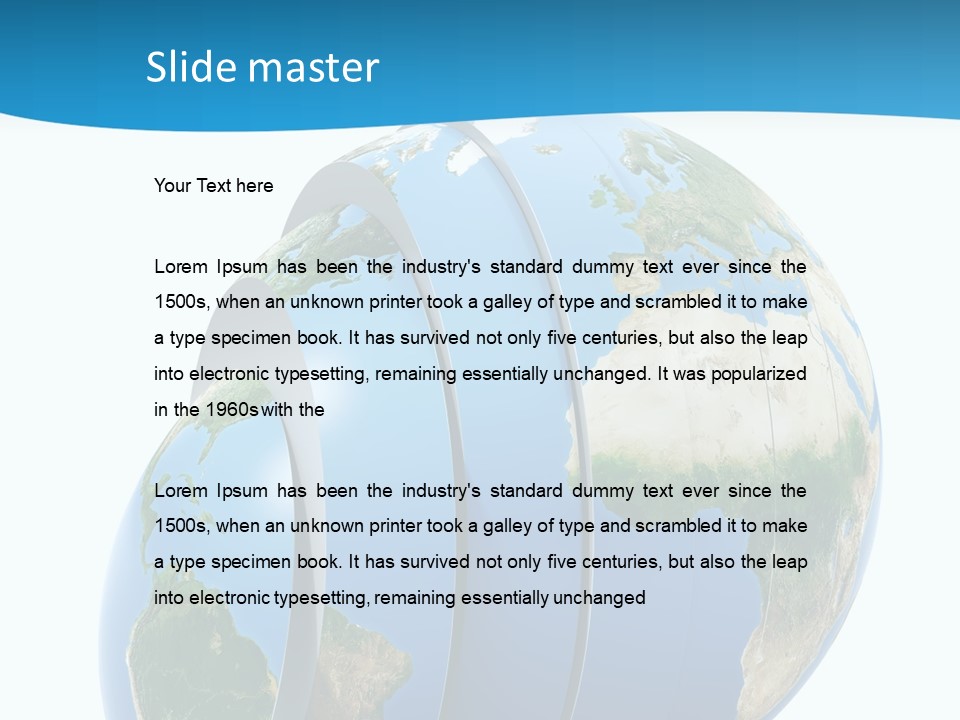 Business Worldwide Market PowerPoint Template