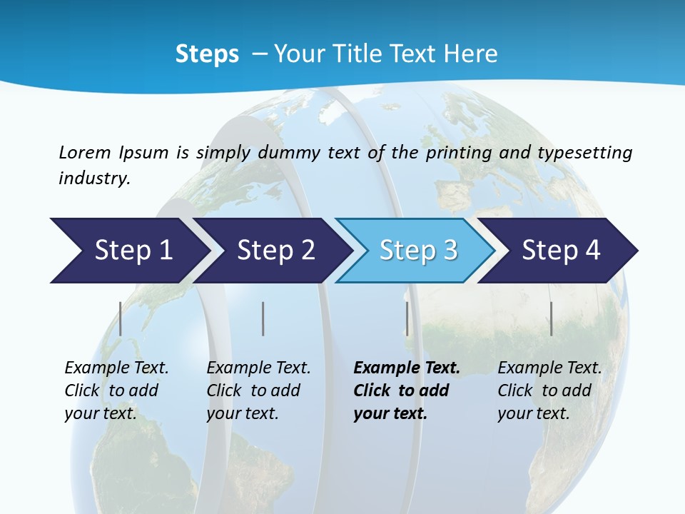 Business Worldwide Market PowerPoint Template