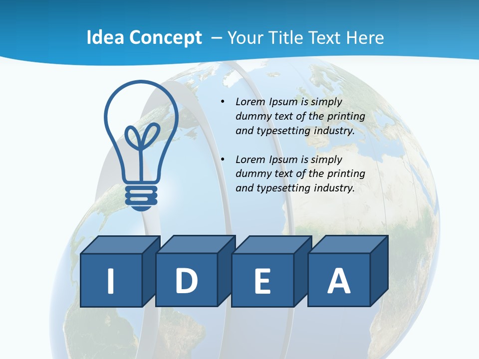 Business Worldwide Market PowerPoint Template