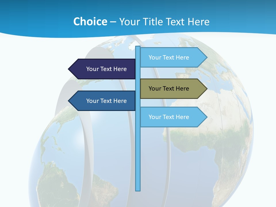 Business Worldwide Market PowerPoint Template
