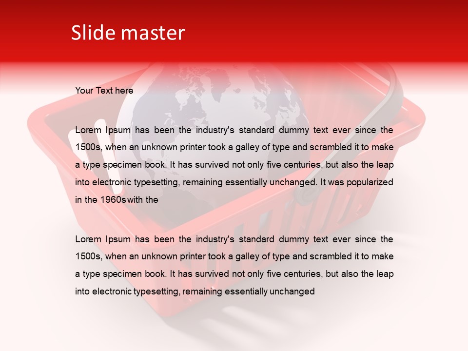 Globe E Commerce Concepts PowerPoint Template