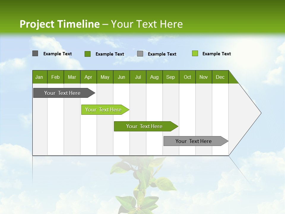 Leaf Currency Wealth PowerPoint Template