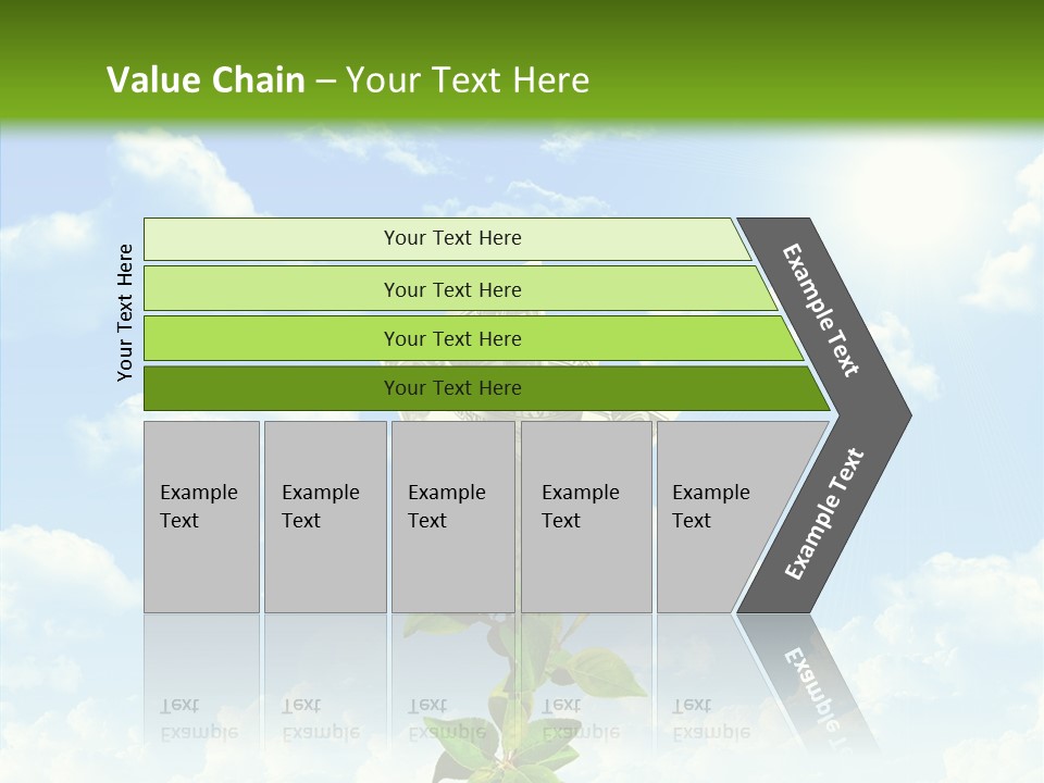 Leaf Currency Wealth PowerPoint Template