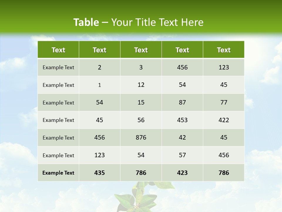 Leaf Currency Wealth PowerPoint Template