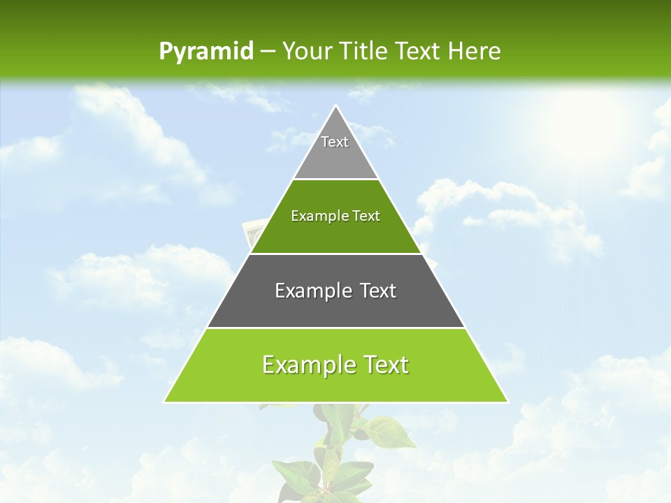 Leaf Currency Wealth PowerPoint Template