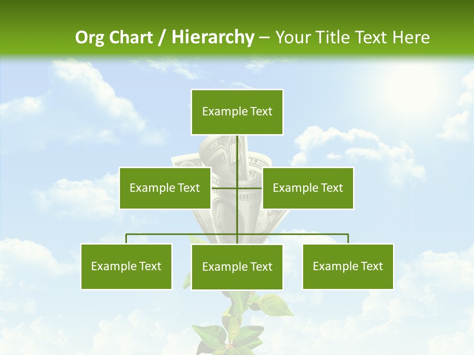 Leaf Currency Wealth PowerPoint Template
