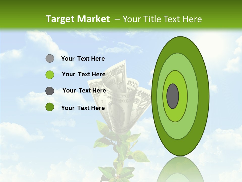 Leaf Currency Wealth PowerPoint Template