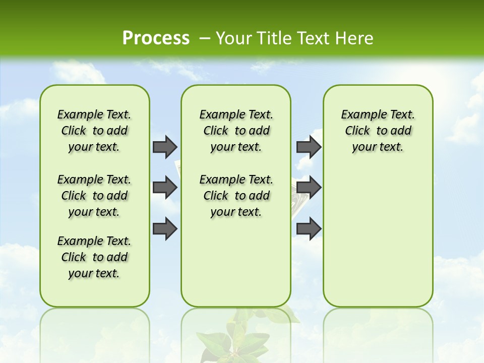Leaf Currency Wealth PowerPoint Template