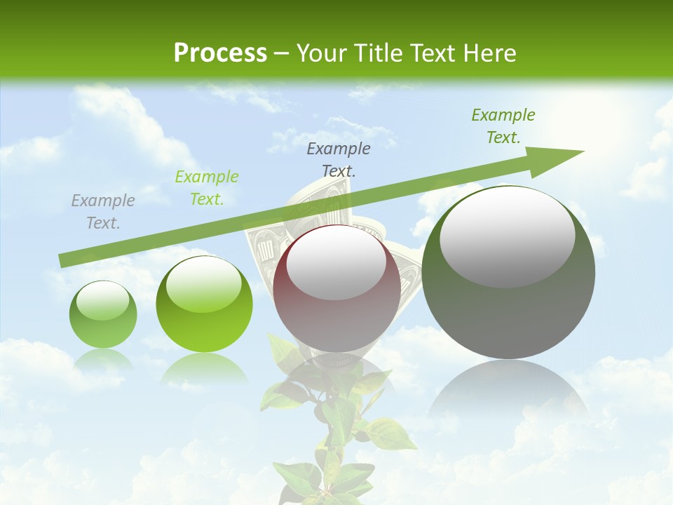 Leaf Currency Wealth PowerPoint Template