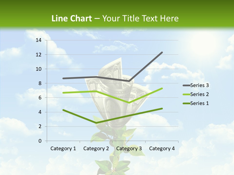 Leaf Currency Wealth PowerPoint Template