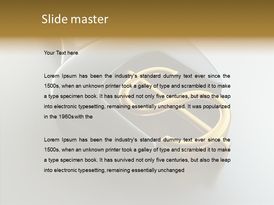 Illustration Investment Coin PowerPoint Template