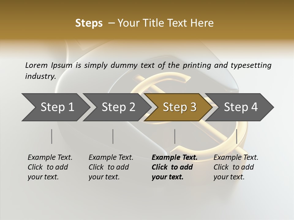 Illustration Investment Coin PowerPoint Template
