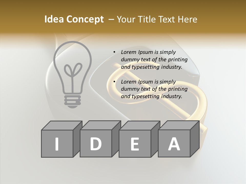 Illustration Investment Coin PowerPoint Template