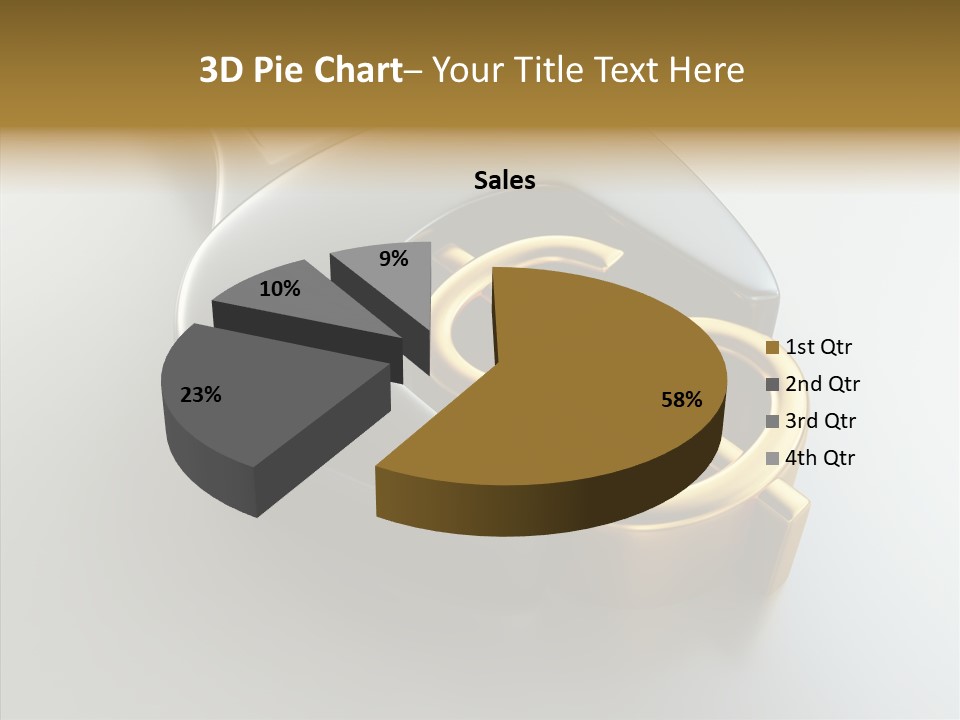 Illustration Investment Coin PowerPoint Template