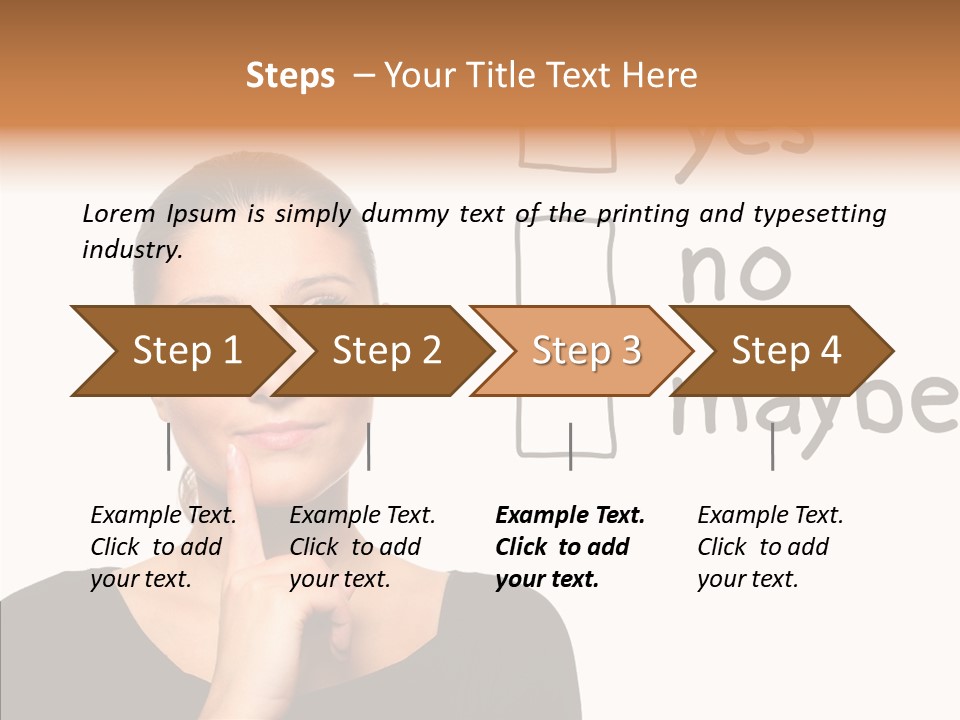 Positivity Sketching Positive PowerPoint Template