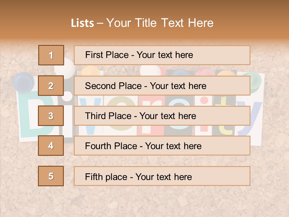 Letters Variation Business PowerPoint Template