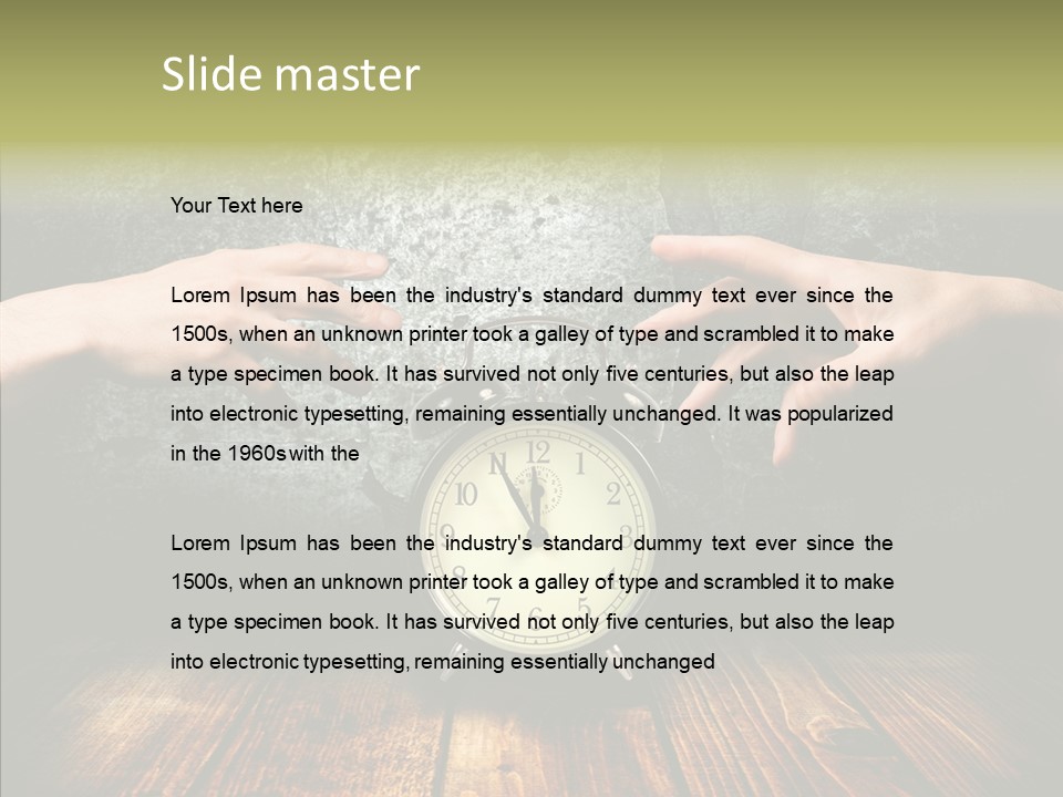 Anxiety Concepts Past PowerPoint Template