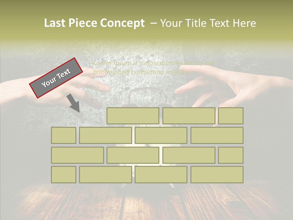 Anxiety Concepts Past PowerPoint Template