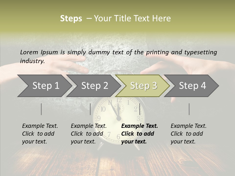 Anxiety Concepts Past PowerPoint Template