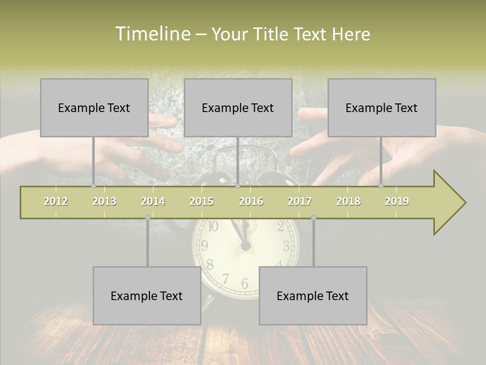 Anxiety Concepts Past PowerPoint Template