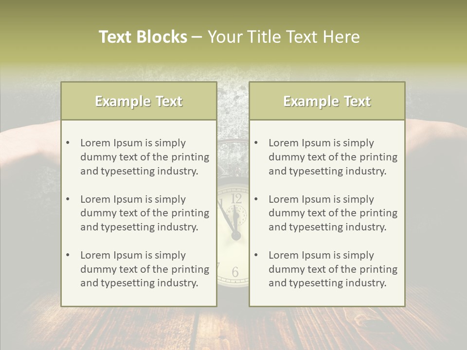 Anxiety Concepts Past PowerPoint Template