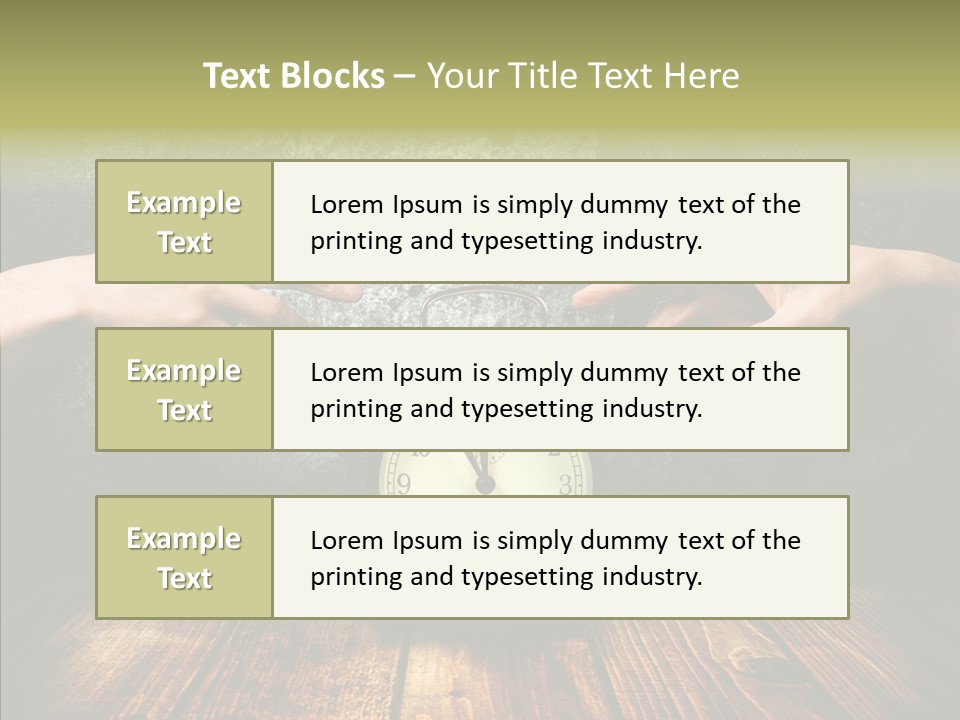Anxiety Concepts Past PowerPoint Template