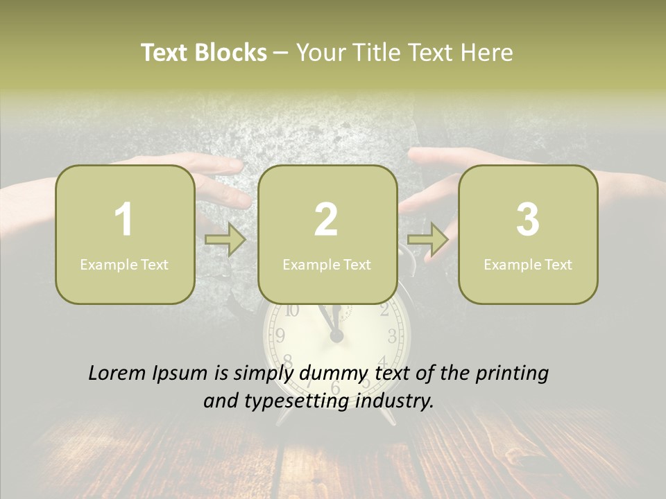 Anxiety Concepts Past PowerPoint Template