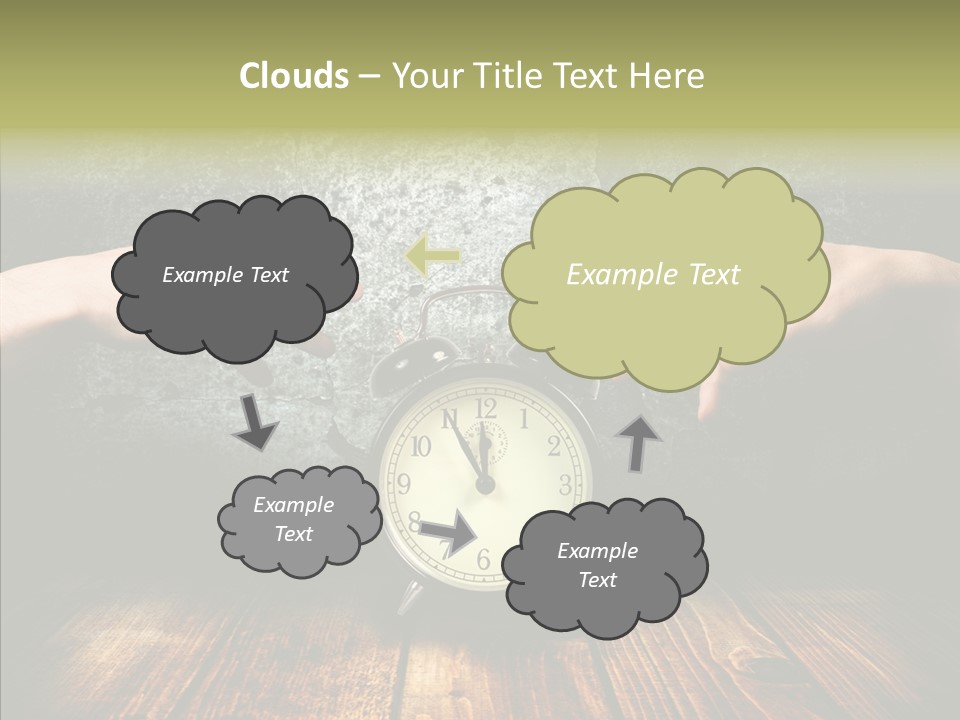 Anxiety Concepts Past PowerPoint Template