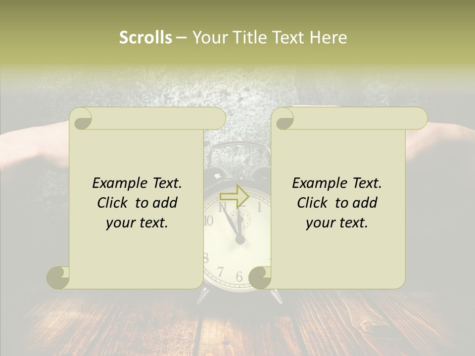 Anxiety Concepts Past PowerPoint Template