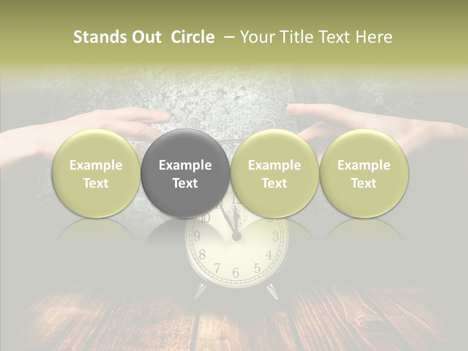 Anxiety Concepts Past PowerPoint Template