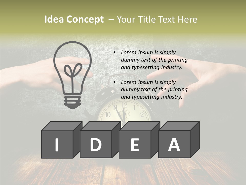 Anxiety Concepts Past PowerPoint Template