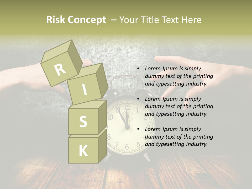 Anxiety Concepts Past PowerPoint Template