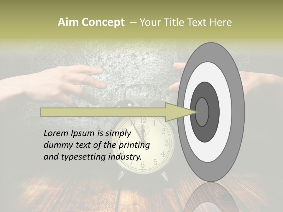 Anxiety Concepts Past PowerPoint Template