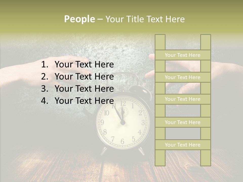 Anxiety Concepts Past PowerPoint Template