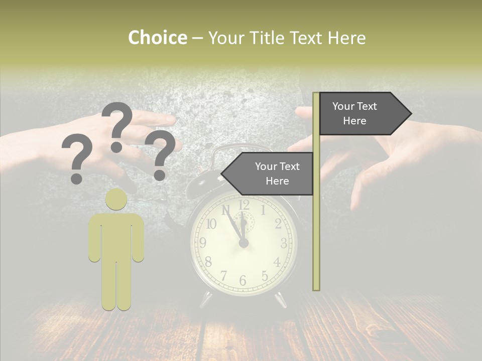 Anxiety Concepts Past PowerPoint Template
